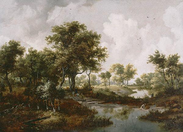 Meindert Hobbema A Wooded Landscape Germany oil painting art